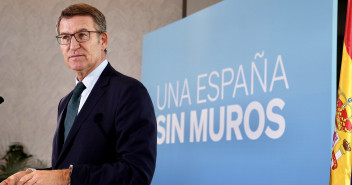 Alberto Núñez Feijóo en un acto de balance de 2023 