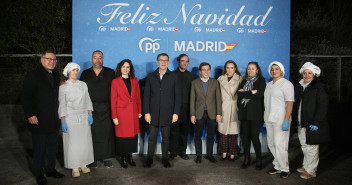 Alberto Núñez Feijóo asiste a la Cena de Navidad de PP Madrid, junto a Isabel Díaz Ayuso y José Luis Martínez-Almeida