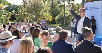 Alberto Núñez Feijóo en el acto celebrado en Ceuta