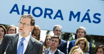 Mariano Rajoy en la presentación de candidatos