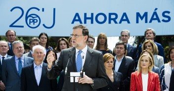 Mariano Rajoy en la presentación de candidatos