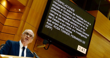 El portavoz de Justicia del Grupo Parlamentario Popular en el Senado, Fernando de Rosa