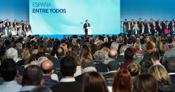 Alberto Núñez Feijóo en el acto de presentación de los candidatos a los municipios de más de 20.000 habitantes de Andalucía