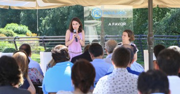 Andrea Levy interviene en un acto en Logroño 