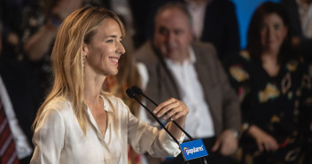 Cayetana Álvarez de Toledo en la presentación de los cabezas de lista del PP al Congreso de los Diputados