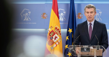 Comparecencia de Feijóo ante los medios