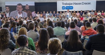 Mariano Rajoy durante su intervención en Murcia