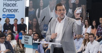 Mariano Rajoy durante su intervención en Murcia