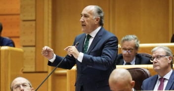 José Ignacio Landaluce durante su intervención en el Senado (111953)