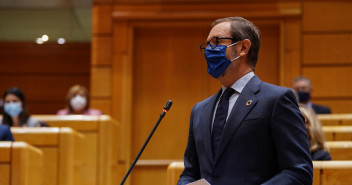 El portavoz del Grupo Parlamentario Popular en el Senado, Javier Maroto