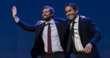 Pablo Casado junto a Teodoro García Egea