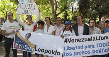 Manifestación por la liberación de los presos políticos en Venezuela