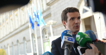 El presidente del Partido Popular, Pablo Casado