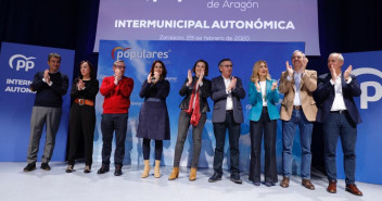 Cuca Gamarra en la Intermunicipal del PP de Aragón