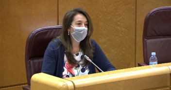 Adela Pedrosa durante su intervención.