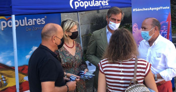 El vicesecretario de Territorial, Antonio González Terol, en Galende (Zamora)