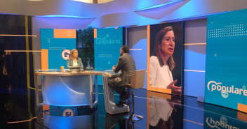 La vicesecretaria de Política Social, Ana Pastor, durante la entrevista