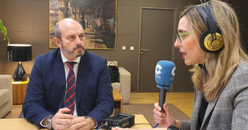 Pedro Rollán durante la entrevista.
