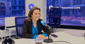 Cuca Gamarra en una entrevista en Herrera en Cope