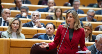 Alicia García en el pleno del Senado 