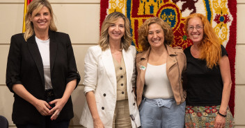 Alicia García, tras una reunión con representantes del de la Asociación de Escuelas de Circo Socioeducativo