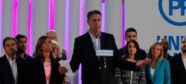 Xavier Garcia Albiol en la lectura del manifiesto del PPC con motivo de la Diada