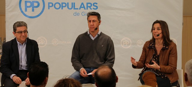 Xavi Garcia Albiol participa en un acto del PP de Girona