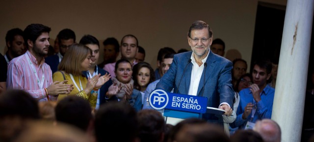 Mariano Rajoy durante su intervención en la clausura