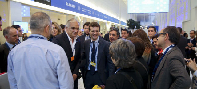 El presidente del Partido Popular, Pablo Casado