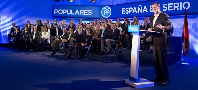 Mariano Rajoy en el acto de presentación de candidatos 