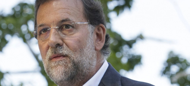Mariano Rajoy durante en Soutomaior, Pontevedra
