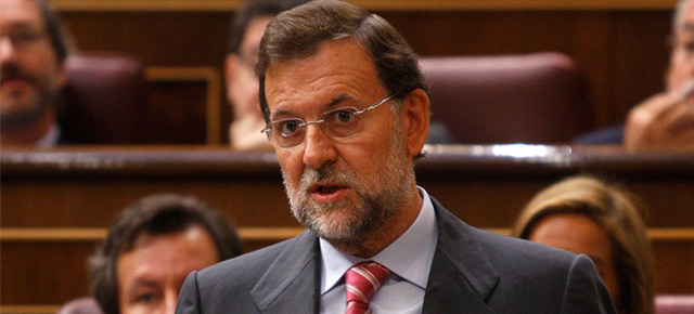 Mariano Rajoy durante su intervención en la sesión de control al gobierno
