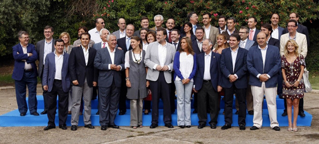 Clausura de la reunión de presidentes provinciales del PP en Córdoba