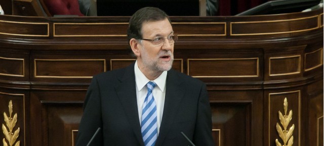 Mariano Rajoy defendiendo la postura del GPP en Debate en Pleno del proyecto de Ley Orgánica de abdicación de S.M. el Rey don Juan Carlos I. Fuente: Congreso