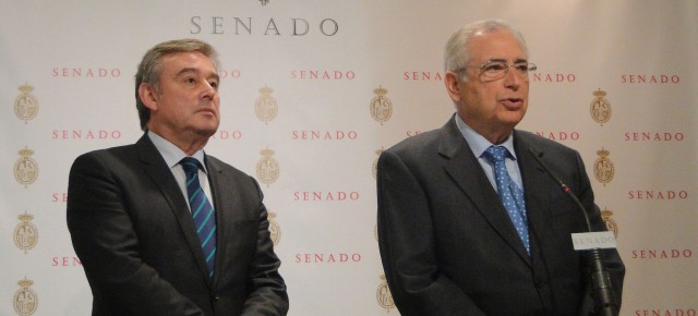 Juan José Imbroda y José Manuel Barreiro en el Senado