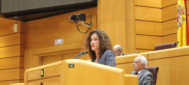 Silvia Franco, Senadora del Partido Popular, durante su intervención