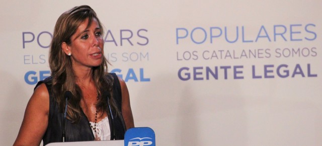 La presidenta del PP de Cataluña, Alicia Sánchez-Camacho