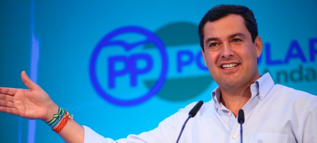 El presidente del PP andaluz, Juanma Moreno