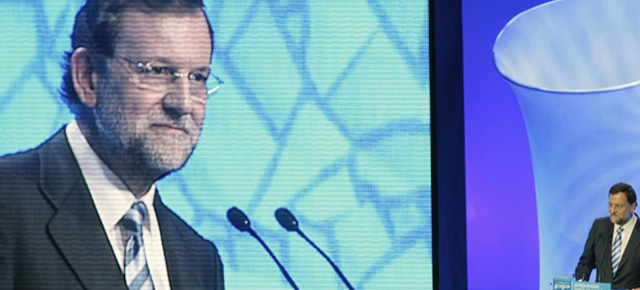 Mariano Rajoy durante la sesión de clausura de la Convención Nacional del Partido Popular