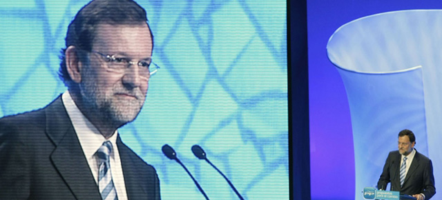 Mariano Rajoy durante la sesión de clausura de la Convención Nacional del Partido Popular