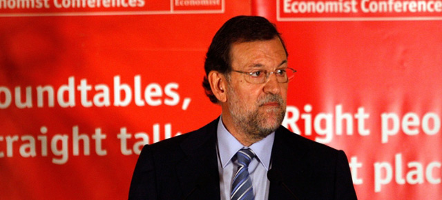 EL PRESIDENTE NACIONAL DEL PARTIDO POPULAR, MARIANO RAJOY, DURANTE LA CONFERENCIA EN EL FORO ORGANIZADO POR 