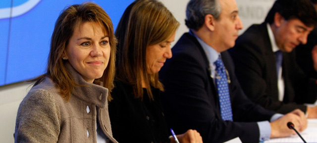 Maria Dolores de Cospedal preside la reunión de secretarios generales y gerentes del PP