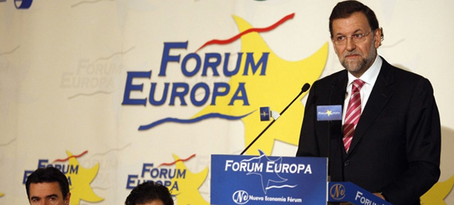 Mariano Rajoy en el Forum Europa