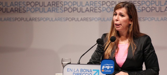 La presidenta del PP de Cataluña, Alicia Sánchez-Camacho