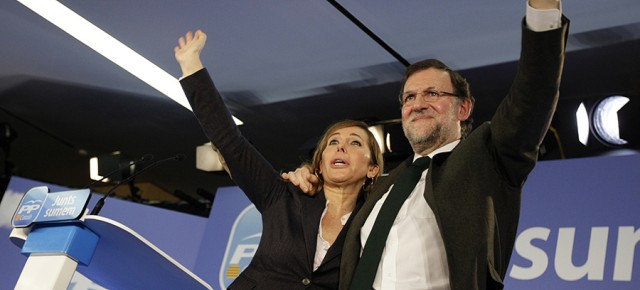 Mariano Rajoy con Alicia Sánchez-Camacho en la clausura