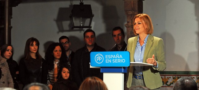 La secretaria general del Partido Popular, María Dolores de Cospedal