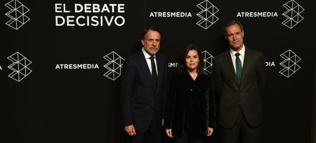 Soraya Sáez de Santamaría participa en el Debate a 4 organizado por Antena 3