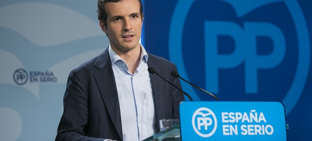 El vicesecretario de Comunicación del PP, Pablo Casado 