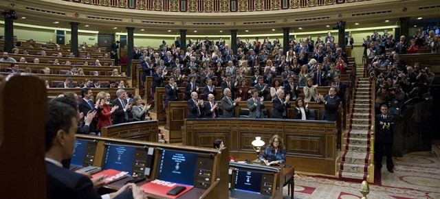 Mariano Rajoy durante el segundo debate de la sesión de investidura