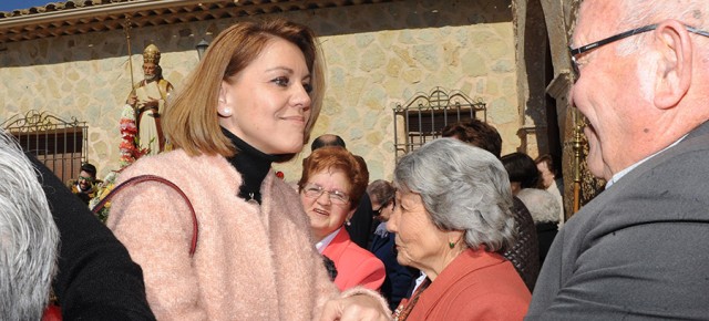 Cospedal participa en la Misa y ofrenda floral en honor a San Gregorio Magno en Navas de Jorquera (Albacete)